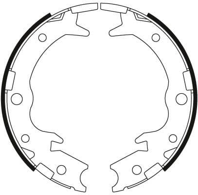 Brake shoes handbrake, Top Quality GS8697 - image 4