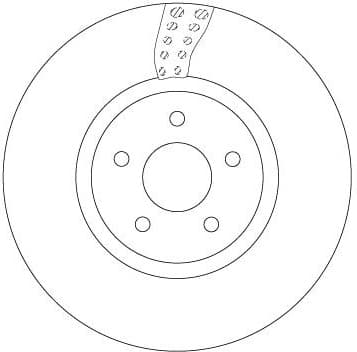 Brake Disc TRW SINGLE DF6662S - image 3