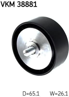 Deflection/Guide Pulley, V-ribbed belt VKM 38881 - image 4