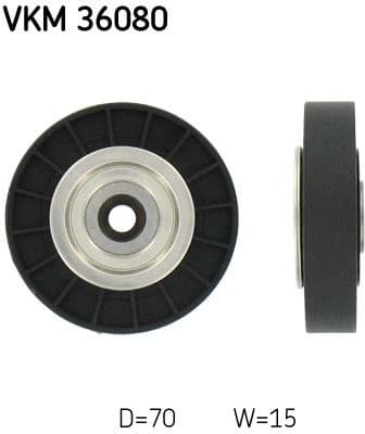 Deflection/Guide Pulley, V-ribbed belt VKM 36080 - image 2