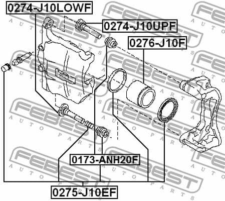 Repair Kit, brake caliper 0275-J10EF - image 2