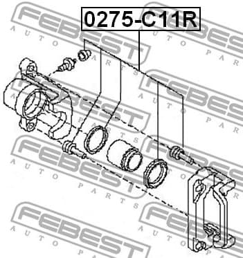 Repair Kit, brake caliper 0275-C11R - image 2