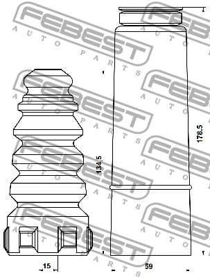 Dust Cover Kit, shock absorber SKSHB-YETR-KIT - image 2