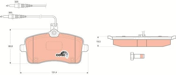 Brake pads front, Top Quality GDB1594 - image 4