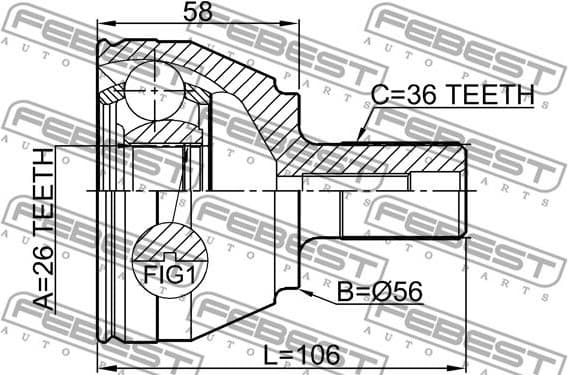 Joint Kit, drive shaft 2110-CB4TD - image 2
