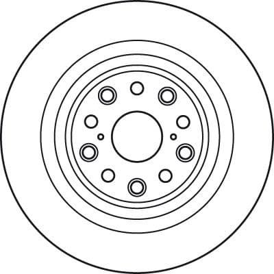 Brake Disc TRW SINGLE DF6038S - image 4