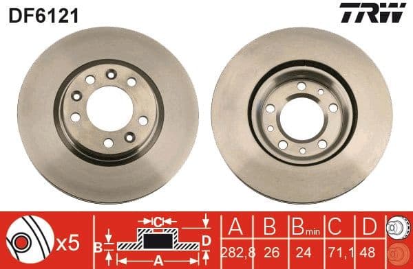 Brake Disc DF6121 - image 3