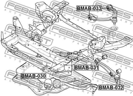 Mounting, control/trailing arm BMAB-031 - image 2