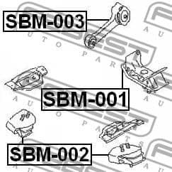 Mounting, manual transmission SBM-001 - image 2
