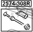 Guide Bolt, brake caliper 2574-308R - image 2