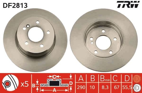 Brake Disc DF2813 - image 3