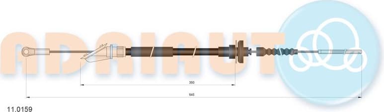 Cable Pull, clutch control 11.0159