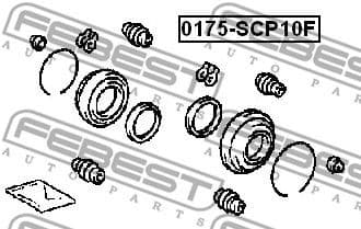 Repair Kit, brake caliper 0175-SCP10F - image 2