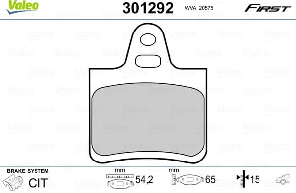 Brake Pad Set, disc brake ESSENTIAL 301292