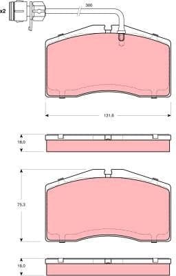 Brake Pad Set, disc brake GDB1506 - image 2
