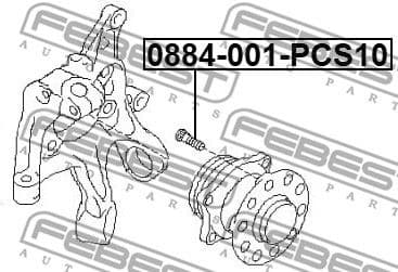 Wheel Stud 0884-001-PCS10 - image 2
