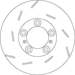 Brake Disc TRW SINGLE DF6320S - image 2