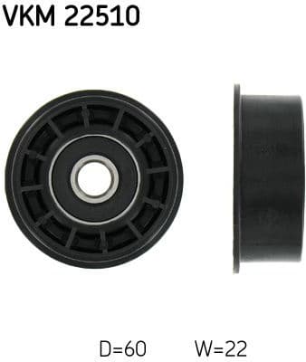 Deflection Pulley/Guide Pulley, timing belt VKM 22510 - image 2