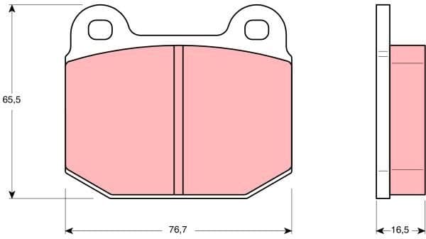 Brake Pad Set, disc brake GDB611 - image 2