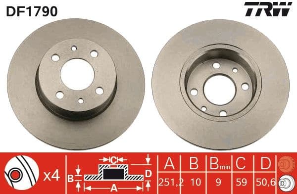 Brake Disc DF1790 - image 3
