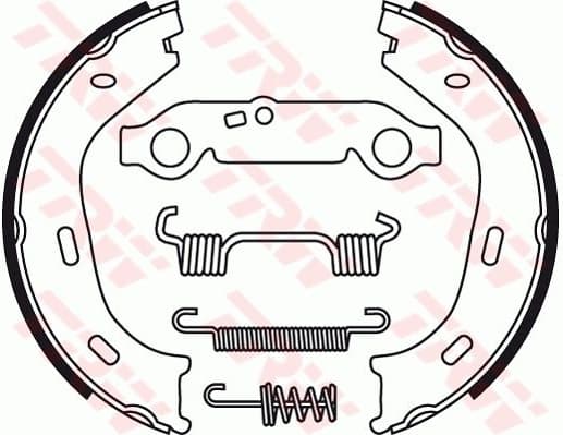 Brake Shoe Set, parking brake GS8218 - image 2