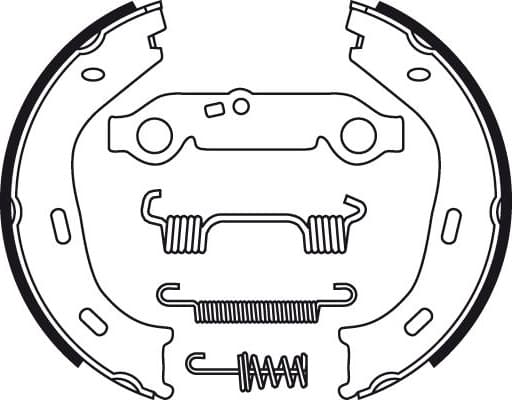 Brake Shoe Set, parking brake GS8218 - image 3