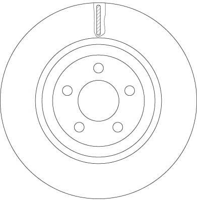 Brake disc, 1pcs FRONT, Top Quality DF6244S - image 2