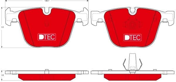 Brake Pad Set, disc brake DTEC COTEC GDB1502DTE - image 2