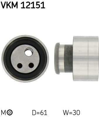 Tensioner Pulley, timing belt VKM 12151 - image 2