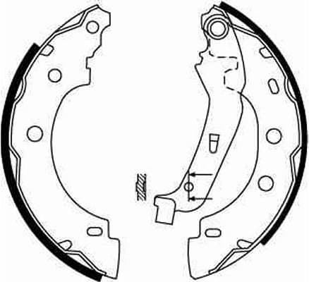 Brake Shoe Set GS8650 - image 3