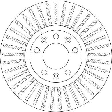 Brake discs kit front (2pcs), Top Quality DF6419 - image 3