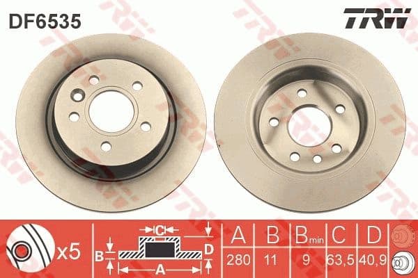 Brake Disc DF6535 - image 4