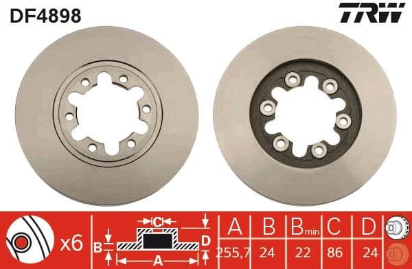 Brake Disc DF4898 - image 3