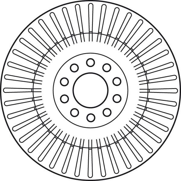 Brake Disc TRW SINGLE DF4268S - image 4