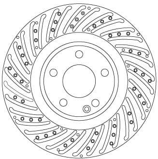 Brake Disc TRW SINGLE DF6633S - image 2