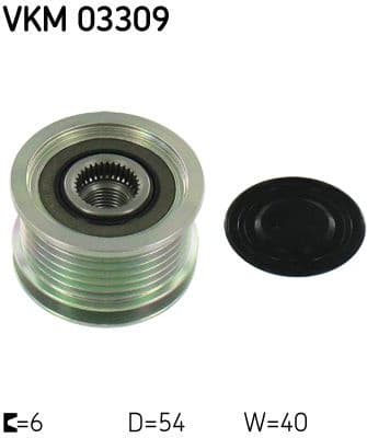 Alternator Freewheel Clutch VKM03309 - image 2