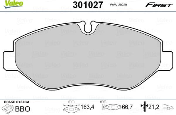 Brake Pad Set, disc brake ESSENTIAL 301027