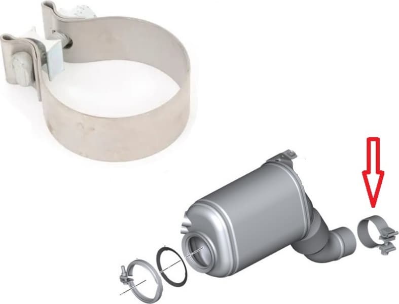 Exhaust clamp universal 942-866 - image 2