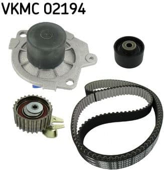Timing belt kit with water pump VKMC 02194