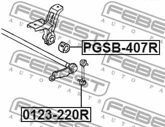 Mounting, stabiliser bar PGSB-407R - image 2