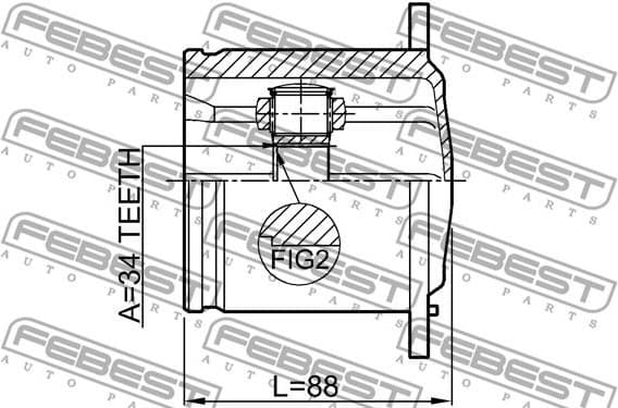 Joint Kit, drive shaft 1711-Q5 - image 2