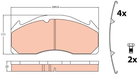 Brake Pad Set, disc brake GDB5085 - image 4