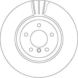 Brake Disc TRW SINGLE DF6624S - image 2