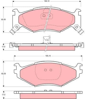 Brake Pad Set, disc brake GDB1157 - image 2
