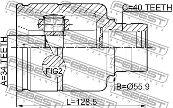 Joint Kit, drive shaft 2311-TATRH - image 2