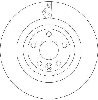 Brake Disc TRW SINGLE DF6706S - image 3