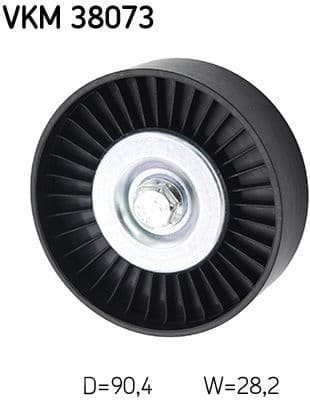 Deflection/Guide Pulley, V-ribbed belt VKM 38073 - image 3