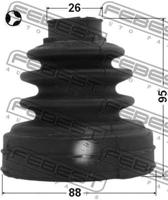 Bellow, drive shaft 2115-CA220LHT - image 2