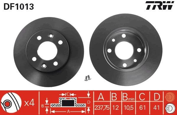 Brake Disc DF1013 - image 3