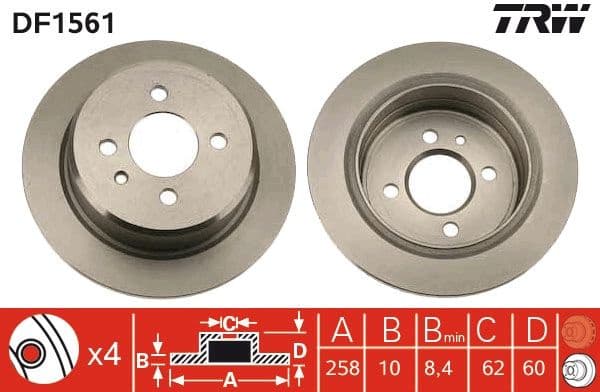 Brake Disc DF1561 - image 2